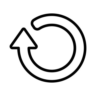 Arrow simgesini beyaz arkaplanda izole et. vektör.