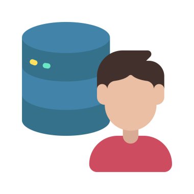 Kullanıcı Veri simgesi, vektör illüstrasyonu 