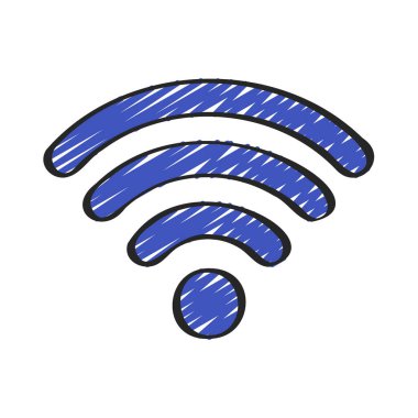 wifi işaret simgesi vektör illüstrasyonu