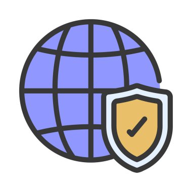 İnternet Kapağı simgesi, vektör illüstrasyonu 