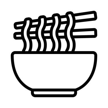 Erişte web simgesi vektör illüstrasyonu