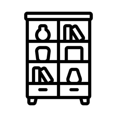 Kabine web simgesi vektör resimlemesini göster