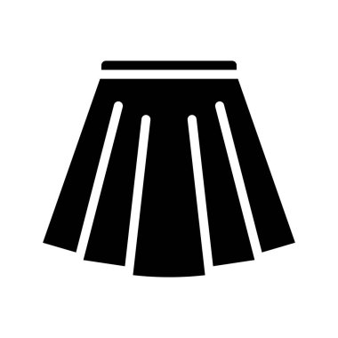 etek yassı ikon vektör çizimi