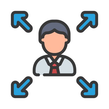 Çalışan Genişleme Ağı vektör çizimi