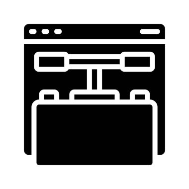 Web sitesi TNT simgesi, vektör illüstrasyonu