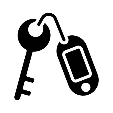 anahtar simgesi, vektör illüstrasyonu basit tasarım