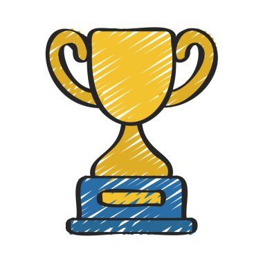 kupa ödülü izole edilmiş ikon vektör illüstrasyon tasarımı