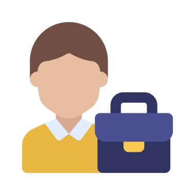 İş Yöneticisi Web simgesi vektör illüstrasyonu