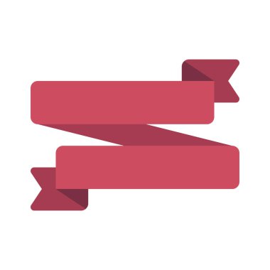 Zig Zag Kurdele ikonu vektör illüstrasyonu 