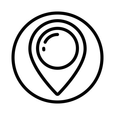 Basit navigasyon simgesi, vektör illüstrasyonu