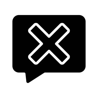 Hatalı İleti simgesi, vektör illüstrasyonu  