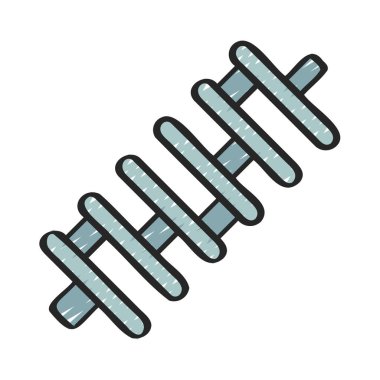 Crankshaft ağ simgesi vektör çizimi