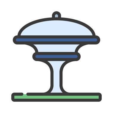 Sanal İnşa Ağı ikonu vektör çizimi