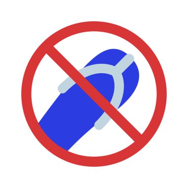 Flip Flops simgesi vektör çizimi yok 