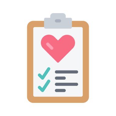 Checklist icon, vector illustration simple design