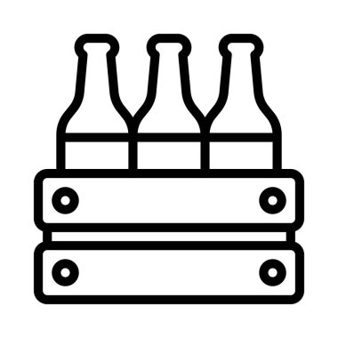 Bira Sandığı Web simgesi vektör illüstrasyonuName