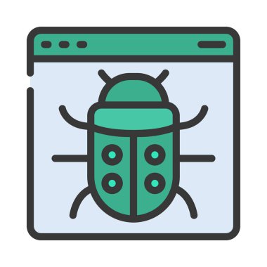 Web sitesi Hata simgesi, vektör illüstrasyonu 