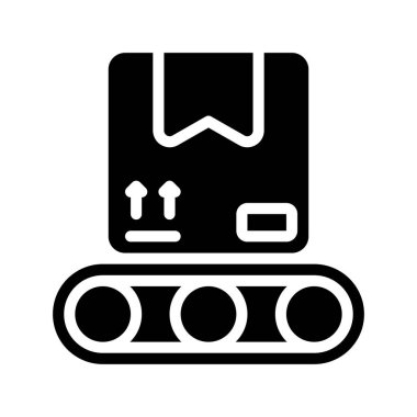 Taşıyıcı Kutusu Web simgesi vektör çizimi