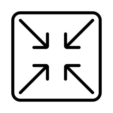 Boyut Okları Web simgesi çizimini Azalt