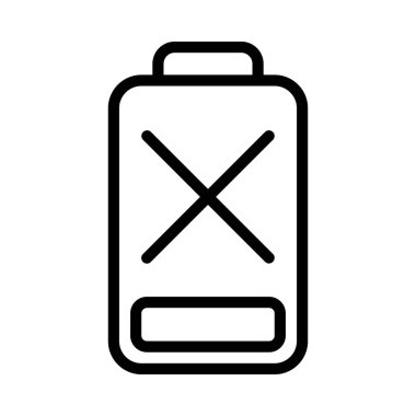 Batarya ağ ikonu vektör çizimi yok