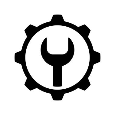 Diy Cog web simgesi düz tasarım, vektör illüstrasyonu                                        