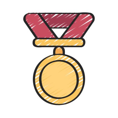 ödül madalya vektör ikonu tasarımı