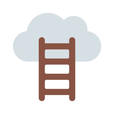 Merdiven Tırmanışı Web simgesi vektör çizimi