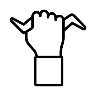 Power Hand web simgesi vektör çizimi