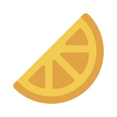 Beyaz arkaplanda limon simgesinin vektör çizimi 