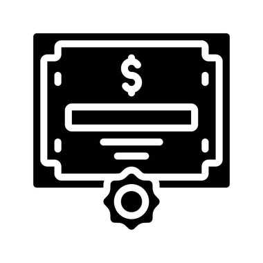 Bağ simgesi basit vektör illüstrasyonu 