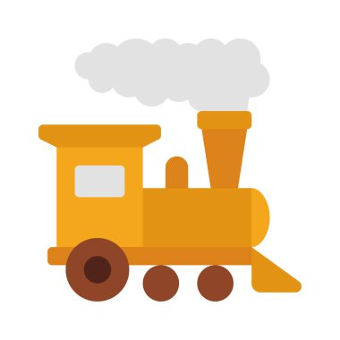 Buhar Motoru Web simgesi vektör illüstrasyonu