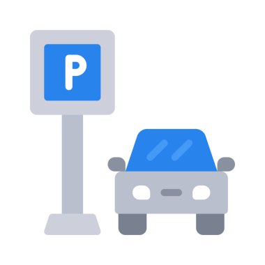 Parking web icon vector illustration