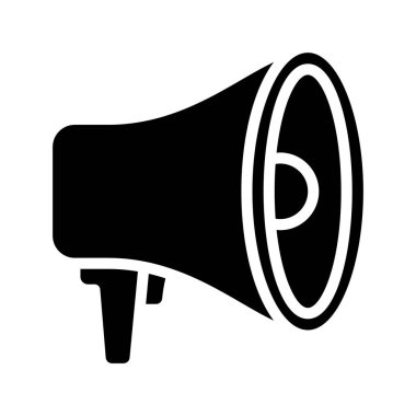 megafon simgesi, vektör illüstrasyonu