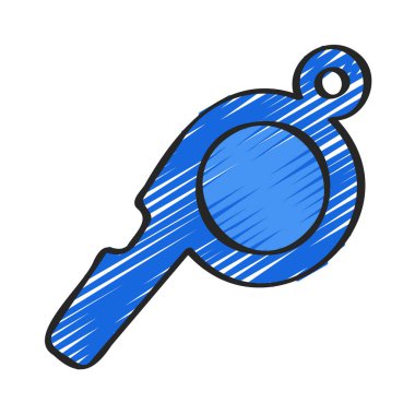 Islık simgesi vektör çizimi tasarımı