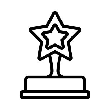 Yıldız Ödülü Web simgesi vektör illüstrasyonu
