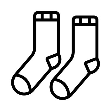 çoraplar web simgesi vektör illüstrasyonu