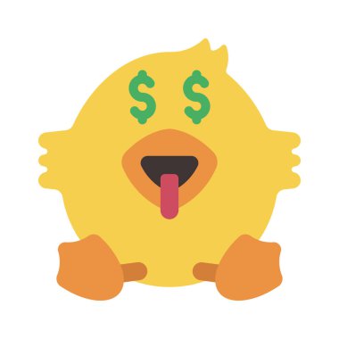 Açgözlü web simgesi vektör illüstrasyonu