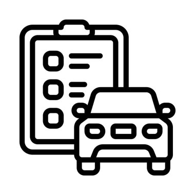 Checklist icon, vector illustration simple design