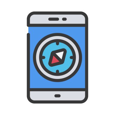 pusula web simgesi vektör resimlemesi