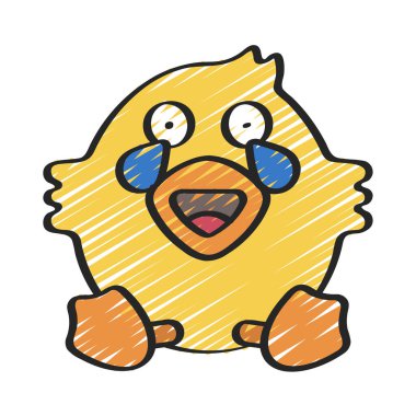 Ağlayan Gülen Ağ ikonu vektör çizimi