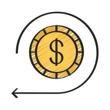 Yatırım Üzerine Dönüş web simgesi vektör illüstrasyonuName