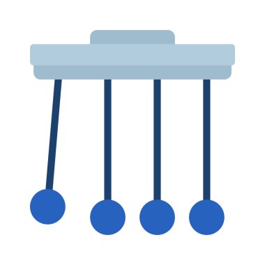 Fizik Web simgesi vektör illüstrasyonu