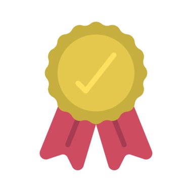 Ödül web simgesi vektör illüstrasyonunu tamamla