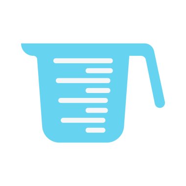 Sürahi simgesi vektör illüstrasyonu ölçülüyor