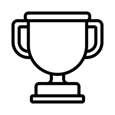 kupa ödülü izole edilmiş ikon vektör illüstrasyon tasarımı