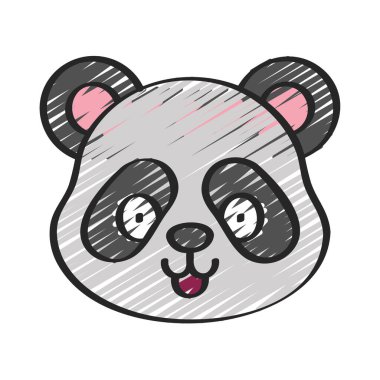 Panda web icon vector illustration