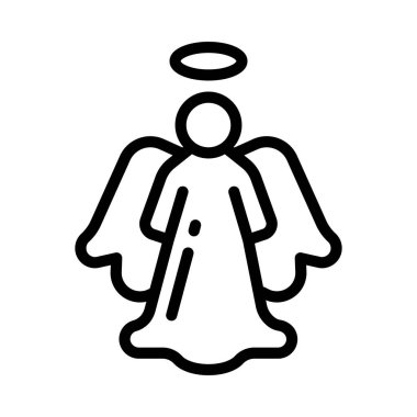 Melek web simgesi vektör illüstrasyonu