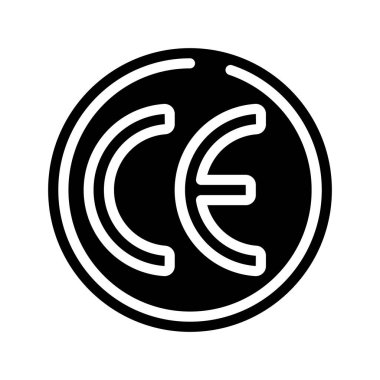 CE web simgesi vektör illüstrasyonu