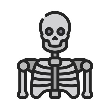 İskelet ağ ikonu vektör illüstrasyonu