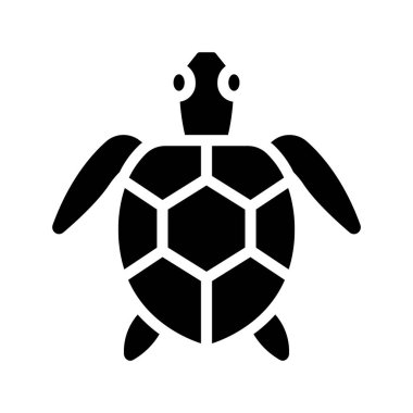 Kaplumbağa ağ ikonu vektör illüstrasyonu